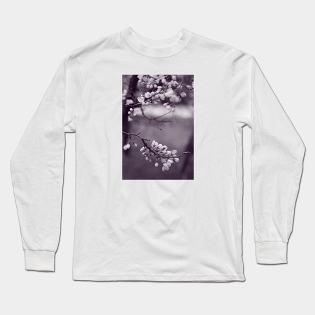 Cherry Blossom Tree Long Sleeve T-Shirt by Alemway